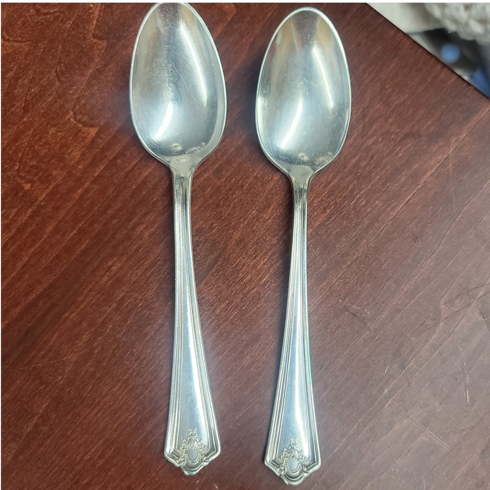 Vintage Wm Rogers Admiration Antique Flatware 1914‎ Silverplate Teaspoons Set